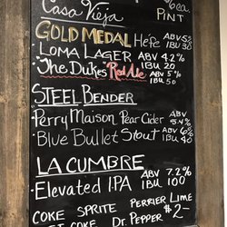 Casa Vieja Event Center - Their most current beer menu on 1/27/19