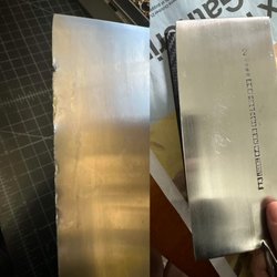 Indulge Kitchen Supplies - Knife before and after photo