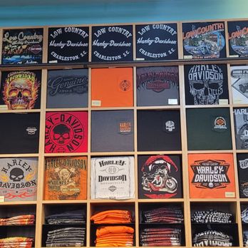 Low Country Harley-Davidson - Wall of shirts - Motorcycle Dealers Near Me - N Charleston, South Carolina Low Country Harley-Davidson - Wall of shirts - Motorcycle Dealers Near Me - N Charleston, South Carolina