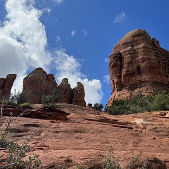 Cathedral Rock - View of the hike ... get ready to scramble. - Hiking Near Me - Sedona, Arizona Cathedral Rock - View of the hike ... get ready to scramble. - Hiking Near Me - Sedona, Arizona