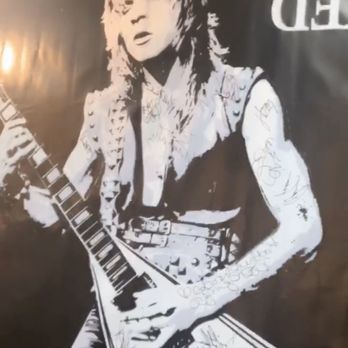 Rock & Vape - Really cool Randy Rhoads banner at Rock & Vape!!!! - Vape Shops Near Me - Las Vegas, Nevada