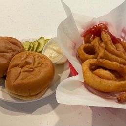 #2. Two Sliders Combo with Onion Rings #2. Two Sliders Combo with Onion Rings