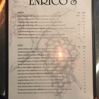 Enrico's - Drink menu - Italian Near Me - Charlotte, North Carolina Enrico's - Drink menu - Italian Near Me - Charlotte, North Carolina
