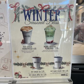 One Tea - Menu - Bubble Tea Near Me - Temple City, California