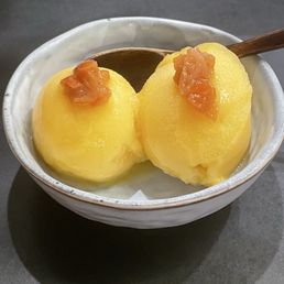 Mango-guava sorbet