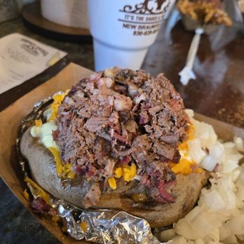 Granzin Bar-B-Q - Brisket Baked Potato - Barbeque Near Me - New Braunfels, Texas