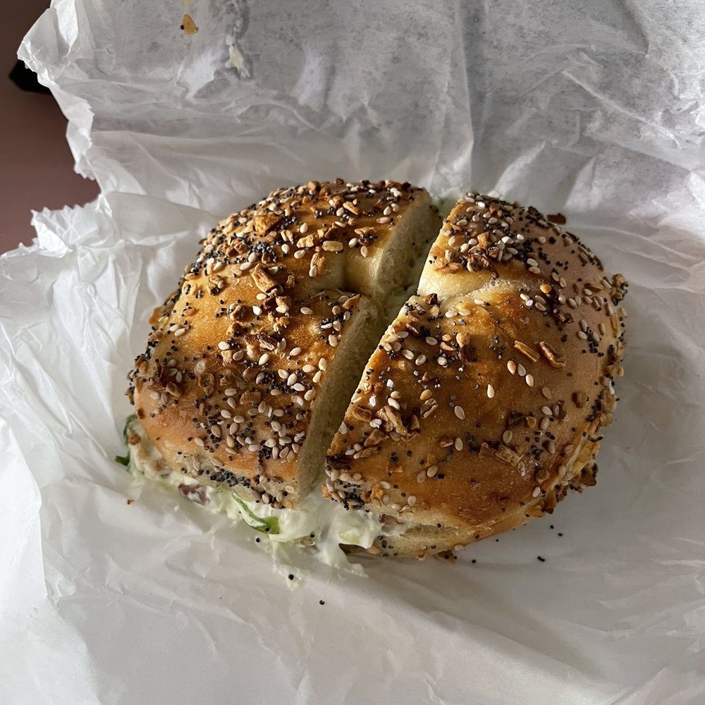 Everything Bagel w/ Scallion Bacon Cream Cheese $5.44