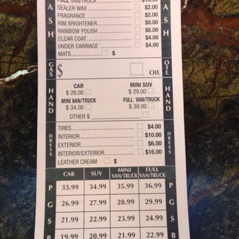 Pasadena Car Wash - Cost of washes - Car Wash Near Me - Pasadena, California