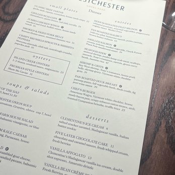 Westchester - Menu - New American Near Me - Chesterfield, Missouri Westchester - Menu - New American Near Me - Chesterfield, Missouri