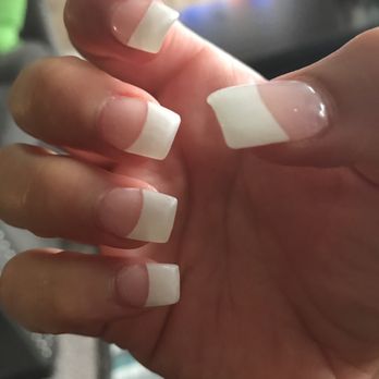 Queen Nails - White tip gel - Nail Salons Near Me - Alexandria, Virginia