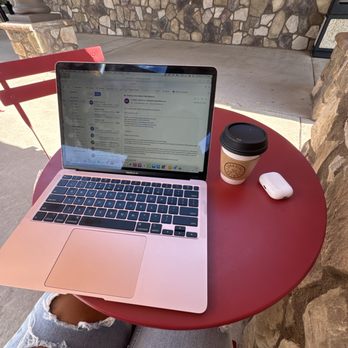Pura Vida Grinds - Outside shaded patio area - Coffee & Tea Near Me - Mesa, Arizona