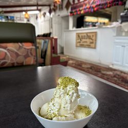 Kunduz Kabob & Pizza - Sheryakh - traditional afghan ice cream with rosewater,saffron, and pistachios