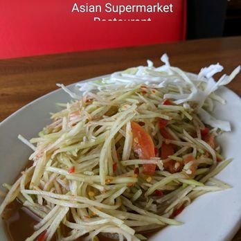 Asian Supermarket Restaurant - Papaya Salad was the perfect balance to spiciness and savory! Got only two star spicy but def could go more Thai Hot next time. - Thai Near Me - Newton, North Carolina Asian Supermarket Restaurant - Papaya Salad was the perfect balance to spiciness and savory! Got only two star spicy but def could go more Thai Hot next time. - Thai Near Me - Newton, North Carolina