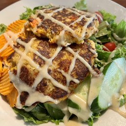 Crab Cakes Salad