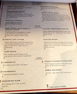 Menu photo 5 Kozak Ukrainian Eatery Vancouver, BC