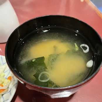 Sushi Gen - Miso Soup (TikTok: @justandyvu) - Sushi Bars Near Me - Los Angeles, California