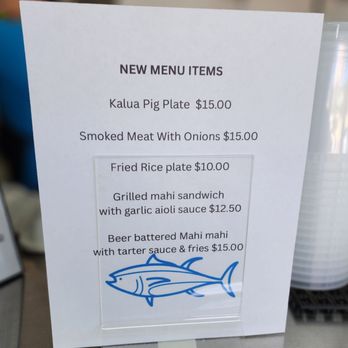 Ho’omana Fish - signage - Poke Near Me - Waipahu, Hawaii