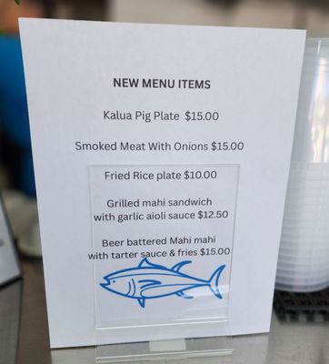 Menu photo 6 Ho’omana Fish Waipahu, HI