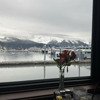 Ray's Waterfront - Window view. - Seafood Near Me - Seward, Alaska