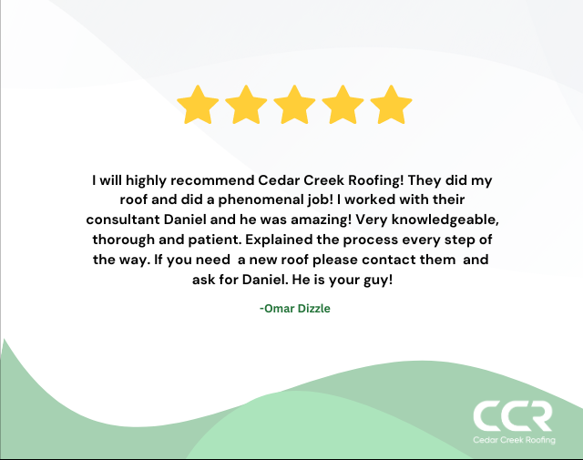 Slide of Cedar Creek Roofing