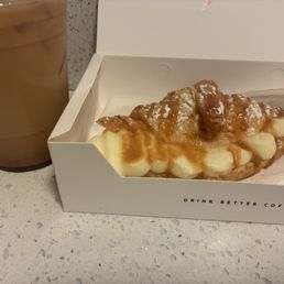 Custard Cream Croissant w/Salted Butterscotch Cold Brew