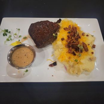 Prime 239 Steakhouse - 8oz Waygu Filet special with loaded mashed potatoes and peppercorn sauce - Steakhouses Near Me - Cape Coral, Florida Prime 239 Steakhouse - 8oz Waygu Filet special with loaded mashed potatoes and peppercorn sauce - Steakhouses Near Me - Cape Coral, Florida