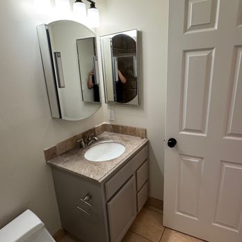 Pulido’s Painting - Bathrooms (inc cabinets) with mildew resistant paint - Painters Near Me - Los Altos, California