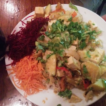 The Naam - Crying tiger thai stir fry! (Can you notice the giant serving size?) - Vegetarian Near Me - Vancouver, British Columbia The Naam - Crying tiger thai stir fry! (Can you notice the giant serving size?) - Vegetarian Near Me - Vancouver, British Columbia