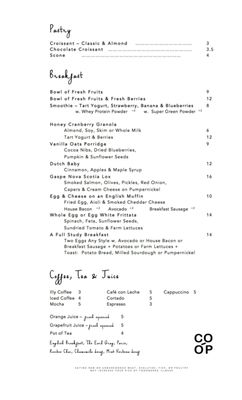 Menu photo 6 CO-OP Restaurant & Bar Philadelphia, PA Menu photo 6 CO-OP Restaurant & Bar Philadelphia, PA