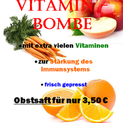 Vitamed Fitnessclub - Leckerer Obstsaft gegen die Erkältung