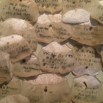 Tarpon Inn - Tarpon scales on the reception wall! - Hotels Near Me - Port Aransas, Texas Tarpon Inn - Tarpon scales on the reception wall! - Hotels Near Me - Port Aransas, Texas