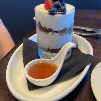 SeaGuini - Opal Sands Resort - Elegant yogurt parfait for breakfast... - New American Near Me - Clearwater, Florida