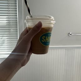 Small af iced vanilla latte