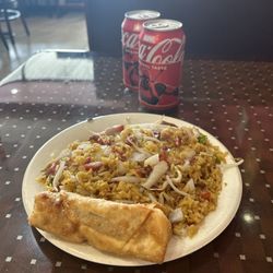 Fortune Cafe - Porkfried rice and pizza roll