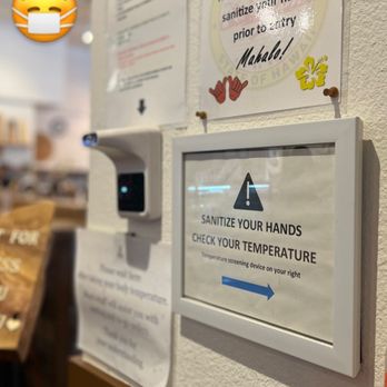 MOA Kitchen - Temperature reading and sanitation notice - Ramen Near Me - Waimea, Hawaii MOA Kitchen - Temperature reading and sanitation notice - Ramen Near Me - Waimea, Hawaii