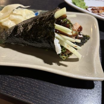 Kobe Seafood & Steak - Salmon skin hand roll - Sushi Bars Near Me - Missoula, Montana Kobe Seafood & Steak - Salmon skin hand roll - Sushi Bars Near Me - Missoula, Montana