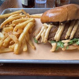 Catfish sandwich.  Looked promising. Until the "funk"