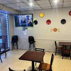 The sitting area.