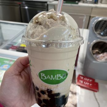 Bambu Baltimore - Lavender blended tea with boba - Bubble Tea Near Me - Baltimore, Maryland