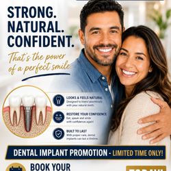 Perfect Smile Dental Group - DENTAL IMPLANT & CROWN PROMOTION - LIMITED TIME ONLY!
Ends July 31, 2026