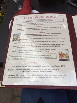 Menu photo 6 Buell Street Bistro Brockville, ON Menu photo 6 Buell Street Bistro Brockville, ON
