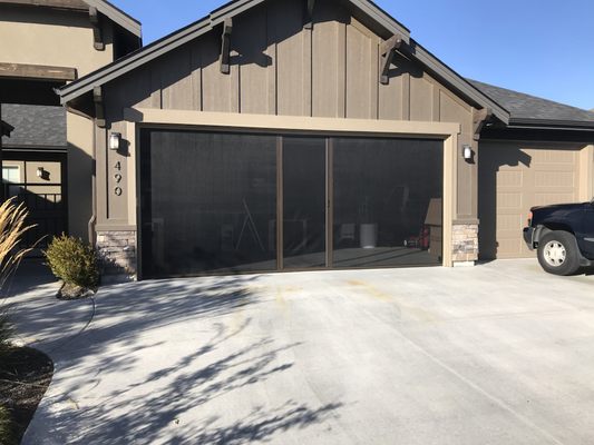 Screen Door Install - These are screen door installs. Screen Doors offer you the ability to enjoy your garage while keeping the bugs out and offering privacy.