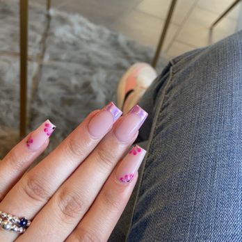 Flashy Nails - Acrylic new set with chrome - Nail Salons Near Me - Albuquerque, New Mexico