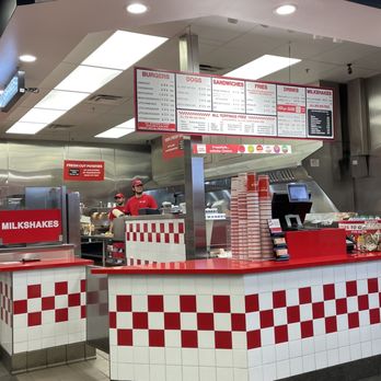 Five Guys - the inside of a fast food restaurant - Burgers Near Me - Tucson, Arizona