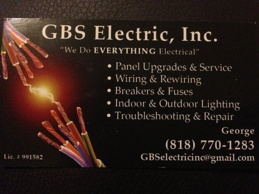Slide of GBS Electric Inc