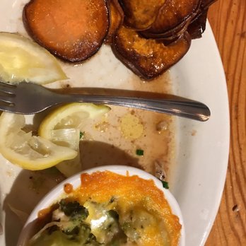 Morton's - So much cinnamon juice and syrup soaking the fish. The fish had to be removed - Seafood Near Me - Madisonville, Louisiana