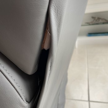 Hudson's Furniture - Seam not seen to bottom of back. Metal piece sticking out of seam. - Mattresses Near Me - Ormond Beach, Florida Hudson's Furniture - Seam not seen to bottom of back. Metal piece sticking out of seam. - Mattresses Near Me - Ormond Beach, Florida