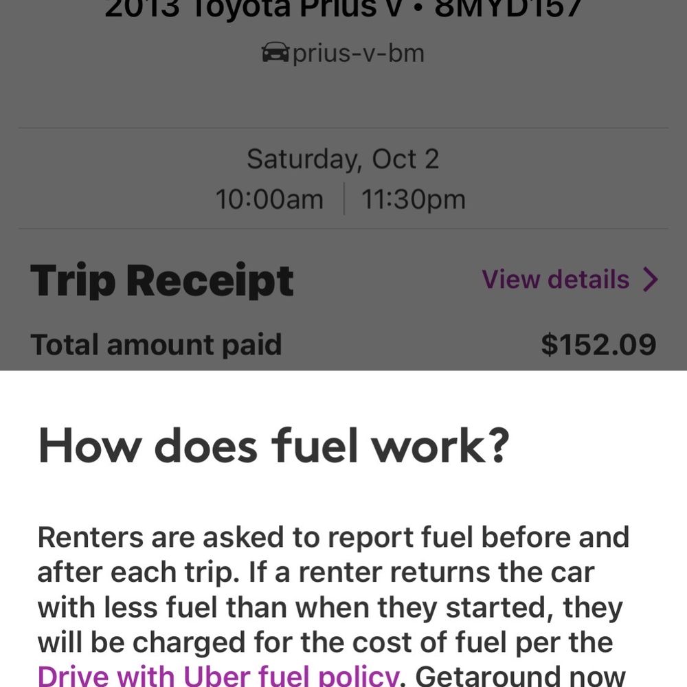Fuel is to be at least equal to pickup. Fuel is to be at least equal to pickup.