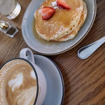 The Falls - Cappuccino and pancakes were delectable - Barbeque Near Me - Falls Church, Virginia The Falls - Cappuccino and pancakes were delectable - Barbeque Near Me - Falls Church, Virginia