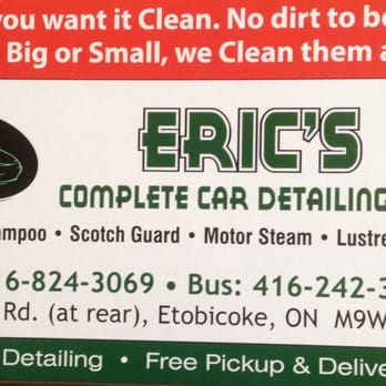 Eric's Complete Car Detailing - our services - Auto Detailing Near Me - Toronto, Ontario